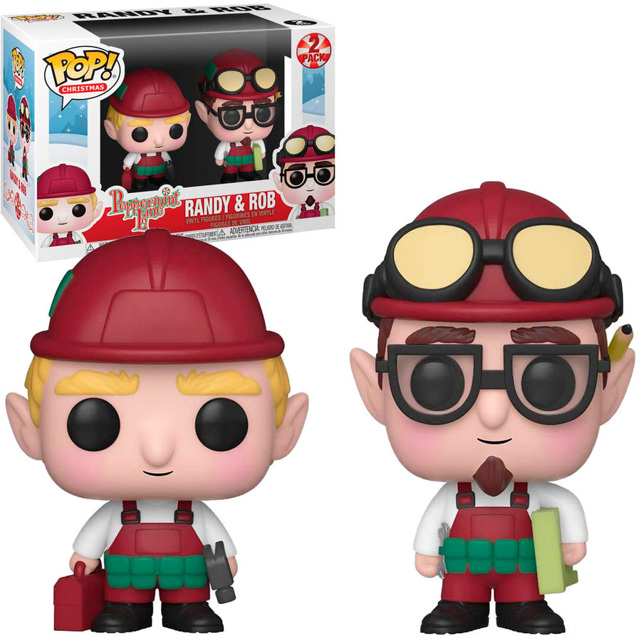 BONECOS FUNKO POP CHRISTMAS PEPPERMINT LANE - RANDY & ROB (2PACK) BRINDE