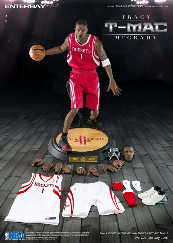[Bonus] 1/6 Real Masterpiece Collectible Figure - NBA Collection: T-MAC Tracy McGradyㅤ – Enterbay – ActionFigureBrasil