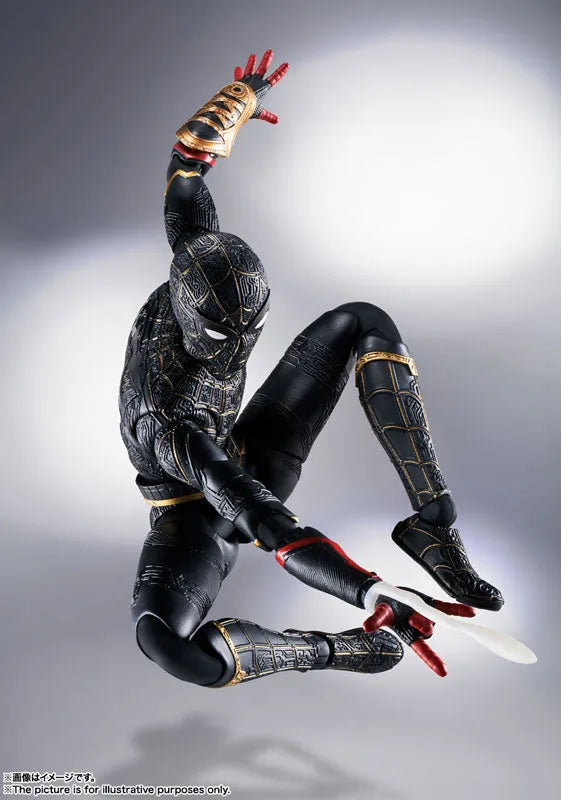 [Bonus] S.H.Figuarts Spider-Man [Black & Gold Suit] (Spider-Man: No Way Home)ㅤ – Bandai Spirits – ActionFigure Brasil