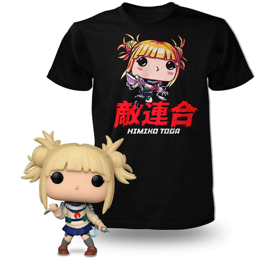 BOX FUNKO POP MY HERO ACADEMIA EXCLUSIVE - HIMIKO TOGA + CAMISETA TEE BUNDLE *L*