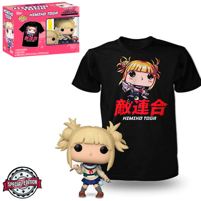 BOX FUNKO POP MY HERO ACADEMIA EXCLUSIVE - HIMIKO TOGA + CAMISETA TEE BUNDLE *MD*