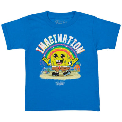 BOX FUNKO POP POCKET SPONGEBOB SQUAREPANTS - SPONGEBOB W/RAINBOW + CAMISETA TEE BUNDLE *M* (KID)