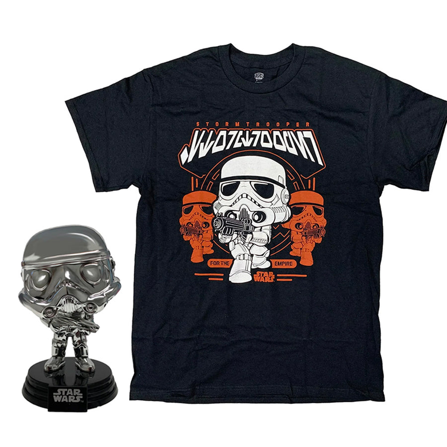 BOX FUNKO POP STAR WARS - STORMTROOPER + CAMISETA TEE BUNDLE *L*