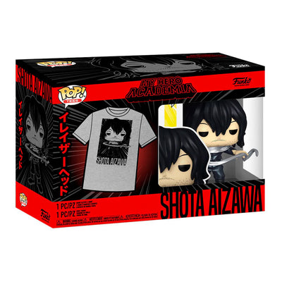 BOX FUNKO POP MY HERO ACADEMIA - SHOTA AIZAWA + CAMISETA TEE BUNDLE *L*