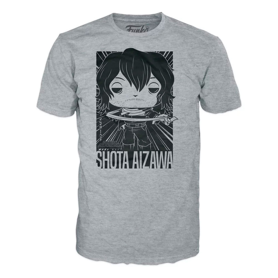 BOX FUNKO POP MY HERO ACADEMIA - SHOTA AIZAWA + CAMISETA TEE BUNDLE *M*