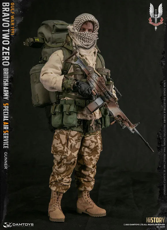 British Army Special Air Service - SAS - Gunner Gulf War 1991 - 1/6 (Damutoi)ㅤ – Damutoi – ActionFigureBrasil