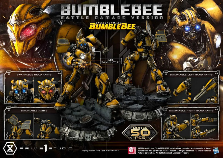 Bumblebee (Battle Damage Edition) Transformers: Bumblebee (Film) – Prime1Studio – ActionFigure Brasil