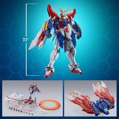 Burning Gundam & Burning Gundam Second – Tamashii Nations – ActionFigure Brasil — close