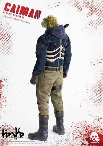 Caiman (Anime Version) – Threezero – ActionFigure Brasil — com base expositora