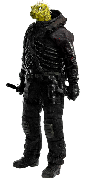 Caiman – Threezero – ActionFigure Brasil — detalhe do produto