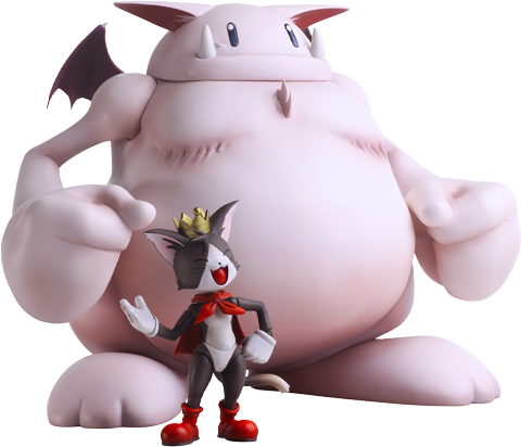 Cait Sith & Fat Moogle – Square Enix – ActionFigure Brasil