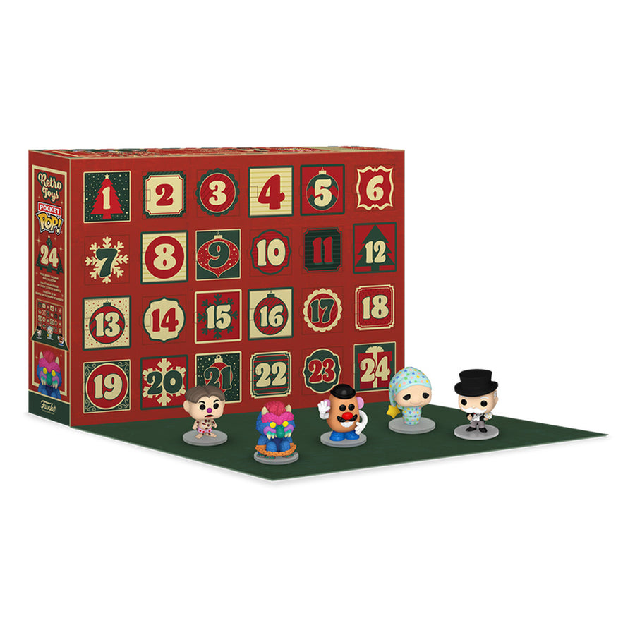 CALENDÁRIO FUNKO POCKET POP RETRO TOYS 24-DAY HOLIDAY ADVENT CALENDER (81222) BRINDE