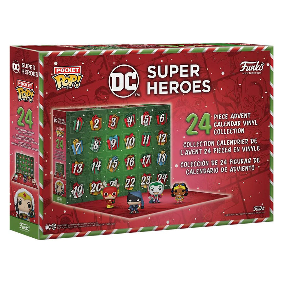 CALENDÁRIO FUNKO POP POCKET ADVENT CALENDAR 24 - DC HEROES (73077)