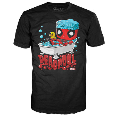 CAMISETA FUNKO POP TEES MARVEL: DEADPOOL BUBBLE BATH - TAMANHO PP BRINDE