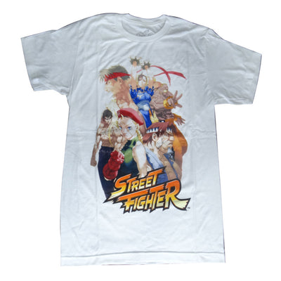 CAMISETA STREET FIGHTER BRANCA - TAMANHO P