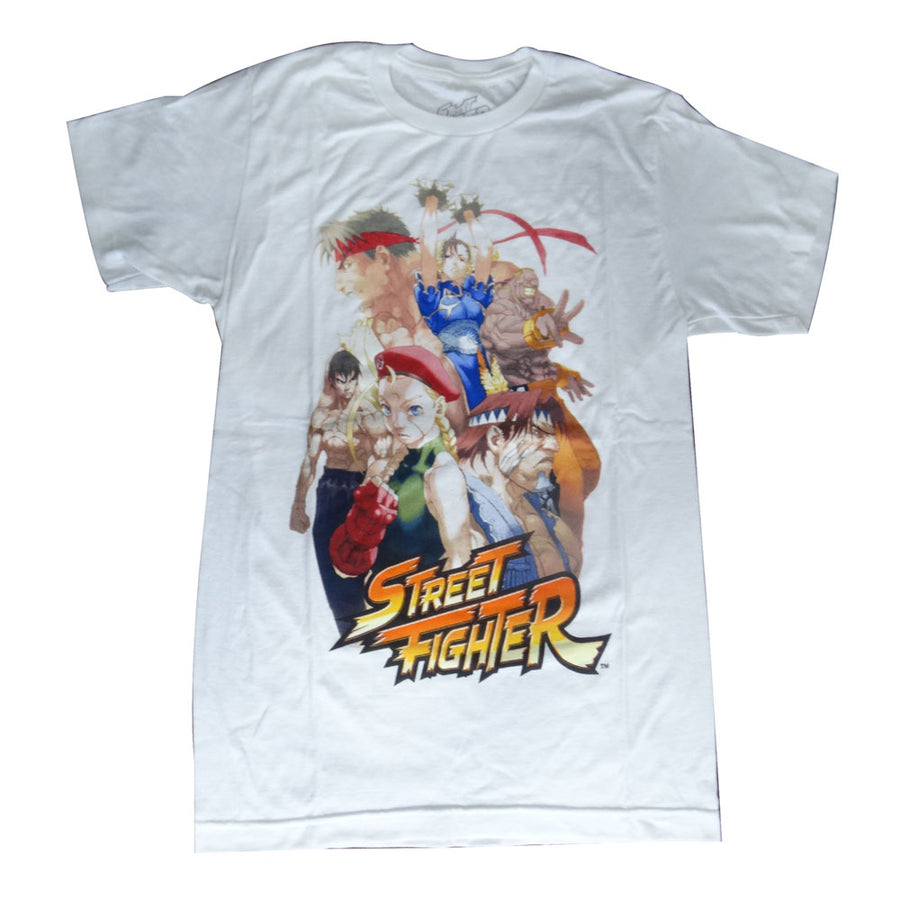 CAMISETA STREET FIGHTER BRANCA - TAMANHO P