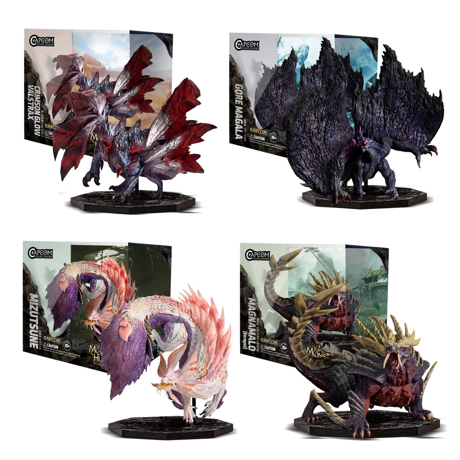CAPCOM FIGURE BUILDER CUBE - MONSTER HUNTER - Set of 4 (Capcom)ㅤ – Capcom – ActionFigure Brasil