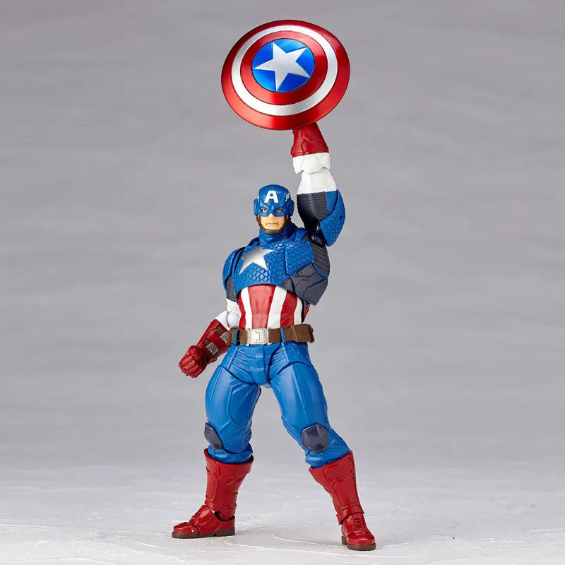 Captain America - Amazing Yamaguchi No.007 - Revoltech (Kaiyodo)ㅤ – Kaiyodo – ActionFigure Brasil