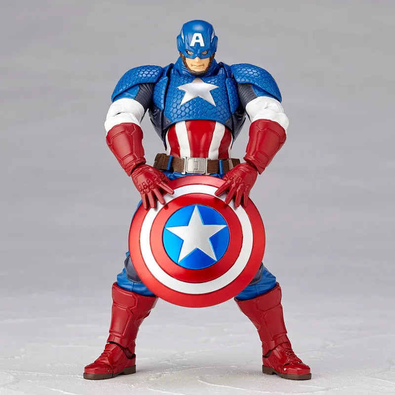 Captain America - Amazing Yamaguchi No.007 - Revoltech (Kaiyodo)ㅤ – Kaiyodo – ActionFigure Brasil