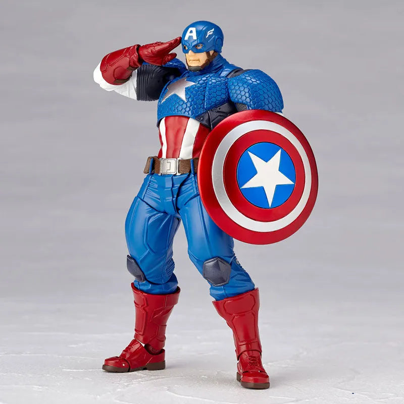 Captain America - Amazing Yamaguchi No.007 - Revoltech (Kaiyodo)ㅤ – Kaiyodo – ActionFigure Brasil