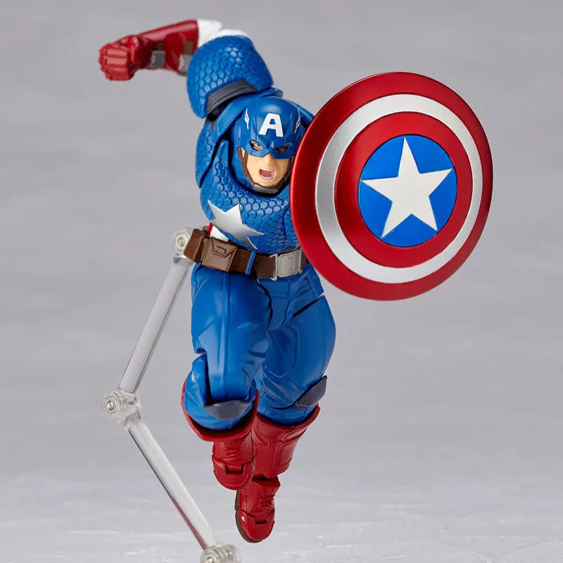 Captain America - Amazing Yamaguchi No.007 - Revoltech (Kaiyodo)ㅤ – Kaiyodo – ActionFigure Brasil