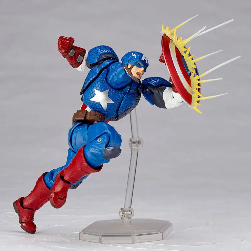 Captain America - Amazing Yamaguchi No.007 - Revoltech (Kaiyodo)ㅤ – Kaiyodo – ActionFigure Brasil