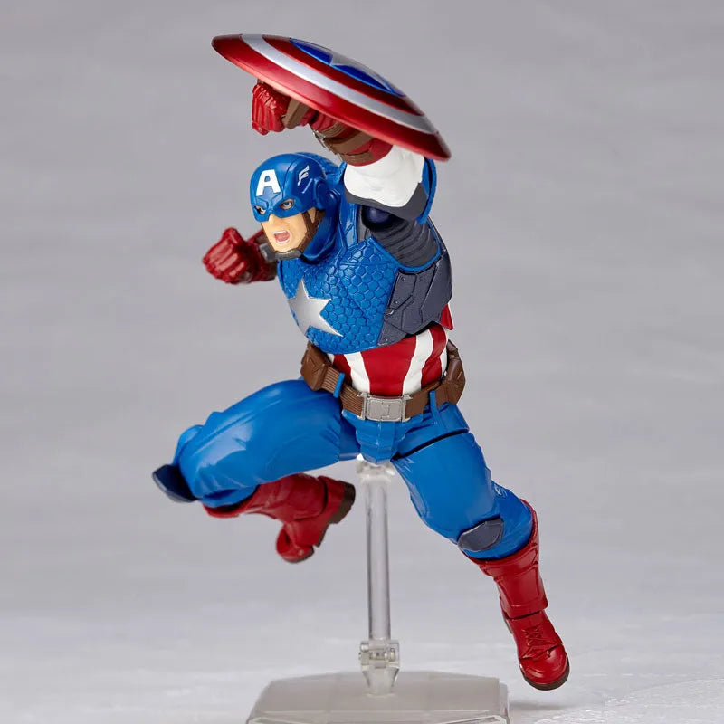 Captain America - Amazing Yamaguchi No.007 - Revoltech (Kaiyodo)ㅤ – Kaiyodo – ActionFigure Brasil
