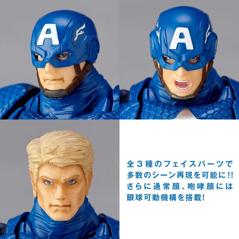 Captain America - Amazing Yamaguchi No.007 - Revoltech (Kaiyodo)ㅤ – Kaiyodo – ActionFigure Brasil