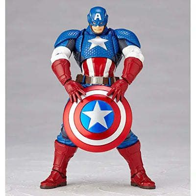 Captain America - Amazing Yamaguchi No.007 - Revoltech (Kaiyodo)ㅤ – Kaiyodo – ActionFigureBrasil — close