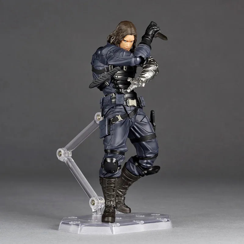 Captain America - Bucky Barnes - Winter Soldier - Amazing Yamaguchi - Revoltech (Kaiyodo)ㅤ – Kaiyodo – ActionFigure Brasil