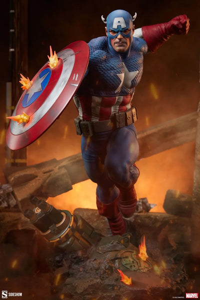 Captain America - LIMITED EDITION: 3500 – Sideshow Collectibles – ActionFigure Brasil