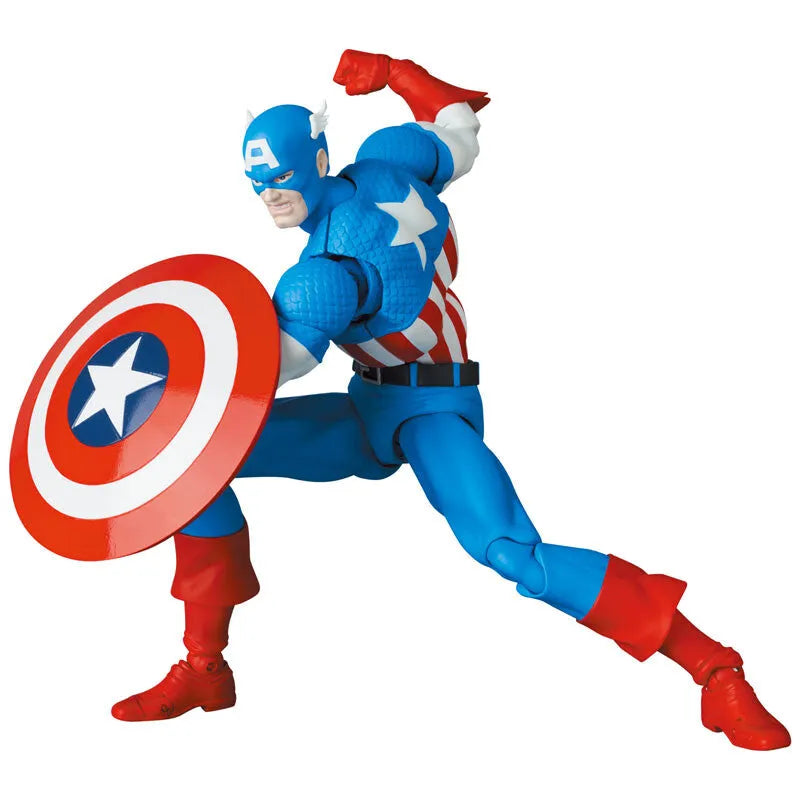Captain America - Mafex No.217 - Comic Ver. (Medicom Toy)ㅤ – Medicom Toy – ActionFigureBrasil