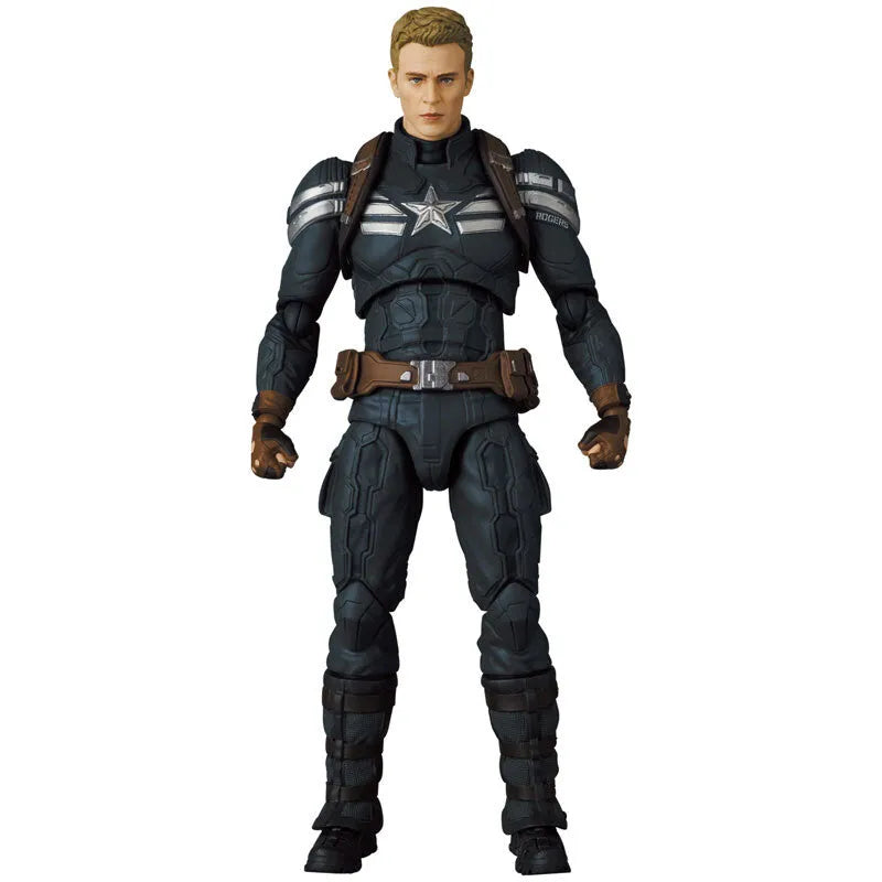 Captain America: The Winter Soldier - Captain America - Mafex No.202 - Stealth Suit (Medicom Toy)ㅤ – Medicom Toy – ActionFigure Brasil