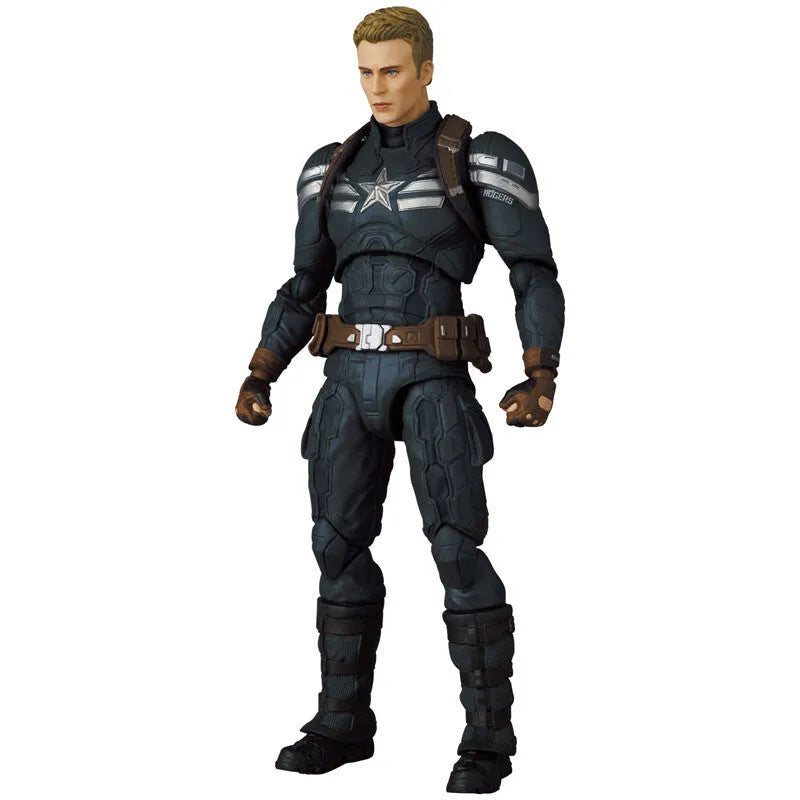Captain America: The Winter Soldier - Captain America - Mafex No.202 - Stealth Suit (Medicom Toy)ㅤ – Medicom Toy – ActionFigure Brasil
