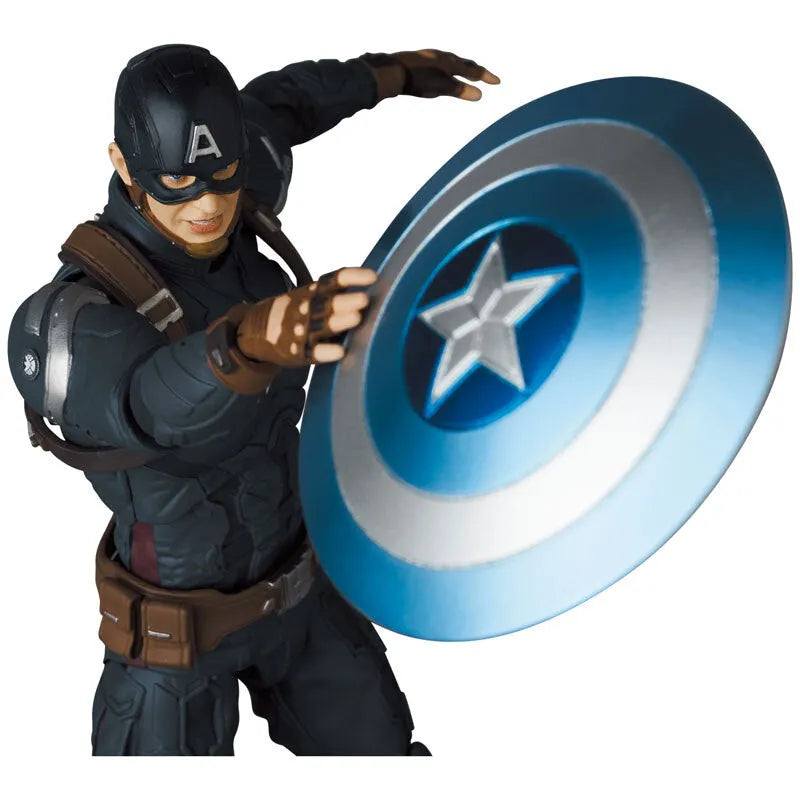 Captain America: The Winter Soldier - Captain America - Mafex No.202 - Stealth Suit (Medicom Toy)ㅤ – Medicom Toy – ActionFigure Brasil