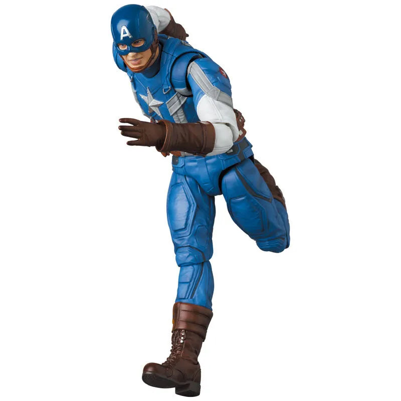 Captain America: The Winter Soldier - Captain America - Mafex No.220 - Classic Suit (Medicom Toy)ㅤ – Medicom Toy – ActionFigure Brasil