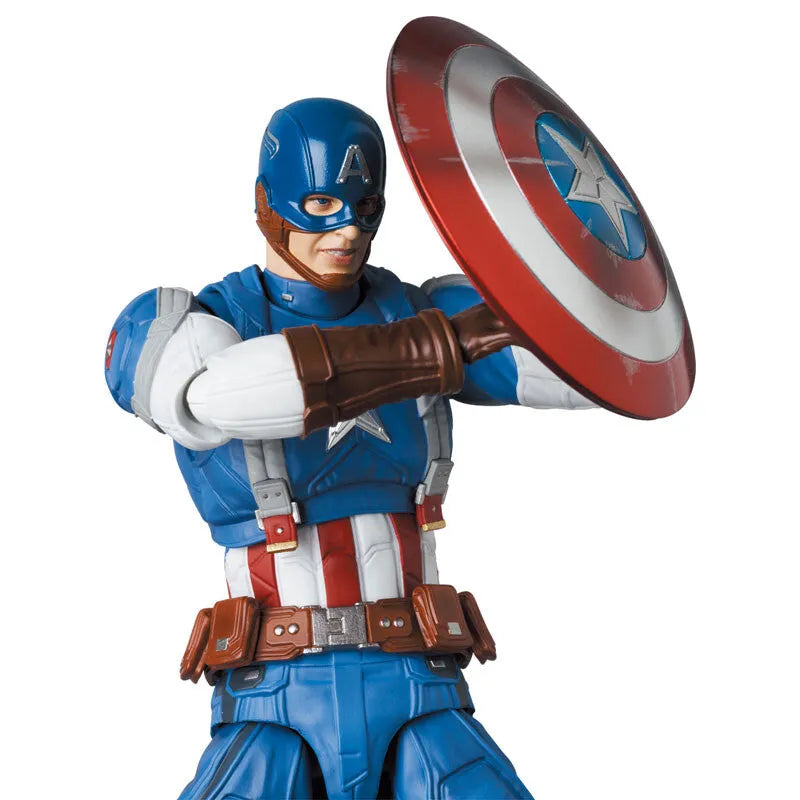 Captain America: The Winter Soldier - Captain America - Mafex No.220 - Classic Suit (Medicom Toy)ㅤ – Medicom Toy – ActionFigure Brasil
