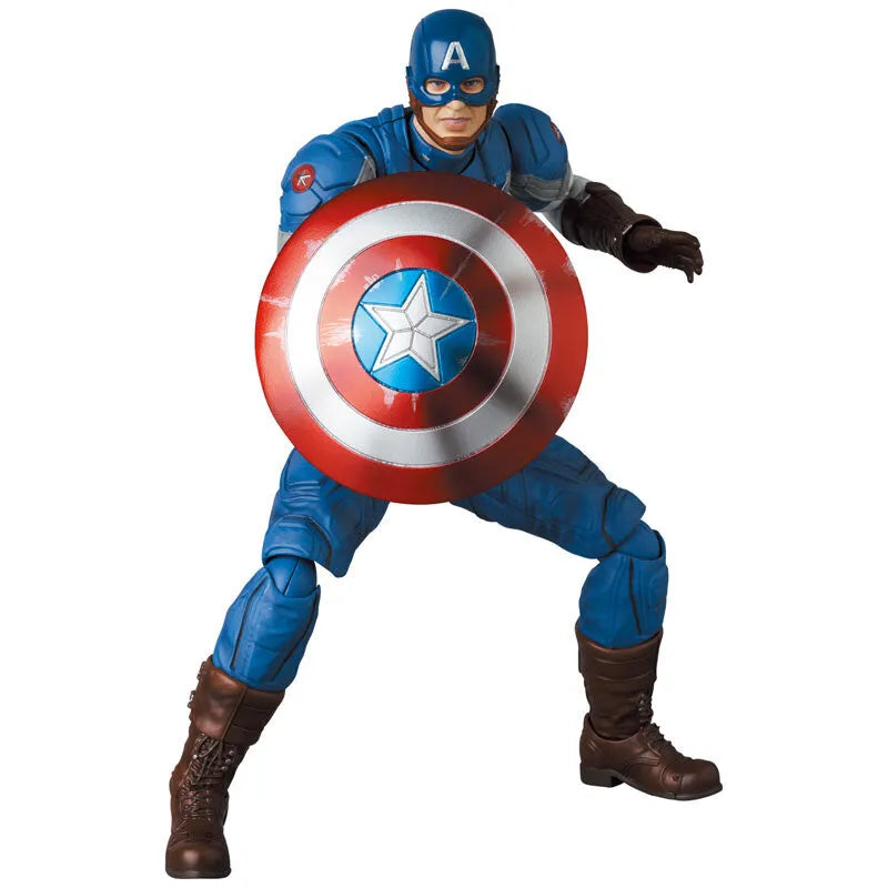 Captain America: The Winter Soldier - Captain America - Mafex No.220 - Classic Suit (Medicom Toy)ㅤ – Medicom Toy – ActionFigure Brasil