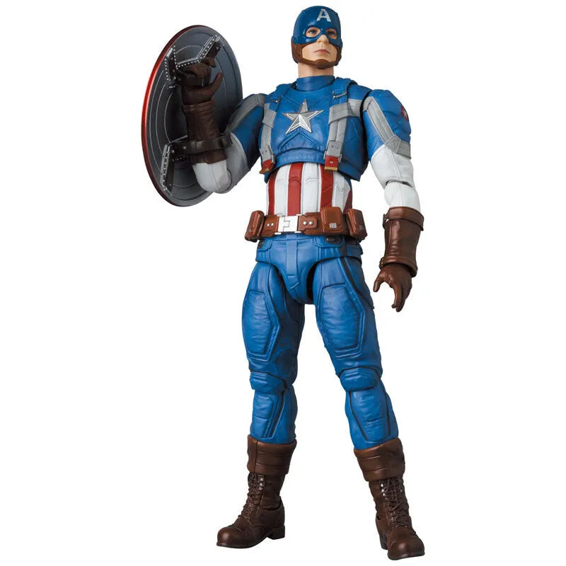 Captain America: The Winter Soldier - Captain America - Mafex No.220 - Classic Suit (Medicom Toy)ㅤ – Medicom Toy – ActionFigure Brasil