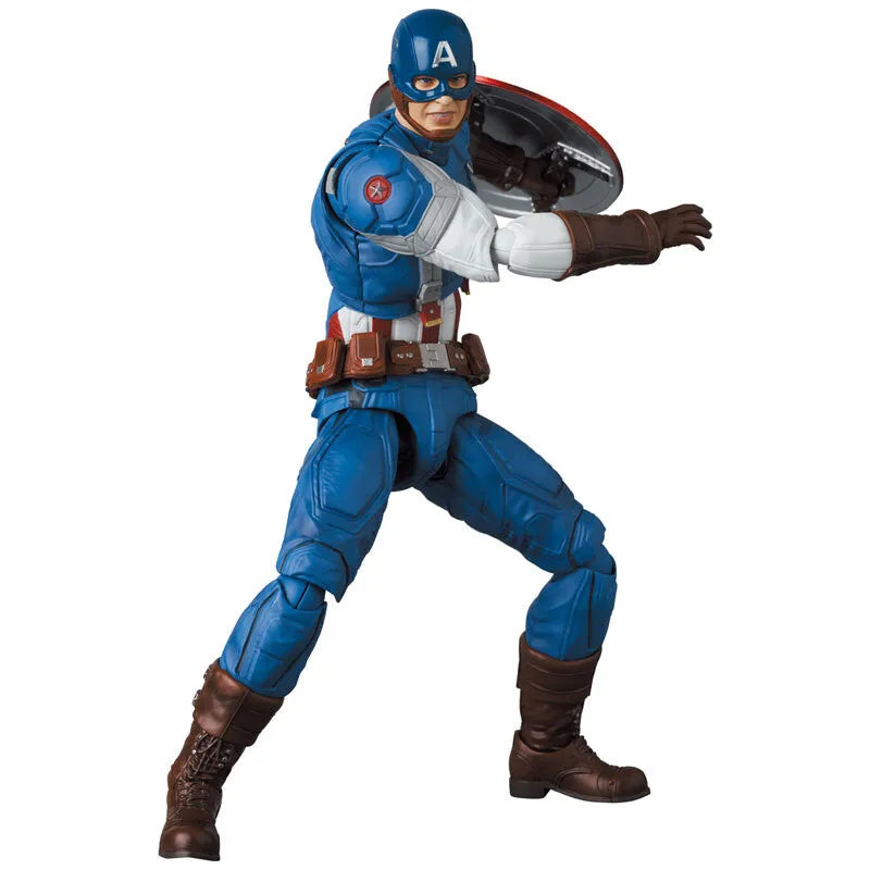 Captain America: The Winter Soldier - Captain America - Mafex No.220 - Classic Suit (Medicom Toy)ㅤ – Medicom Toy – ActionFigure Brasil