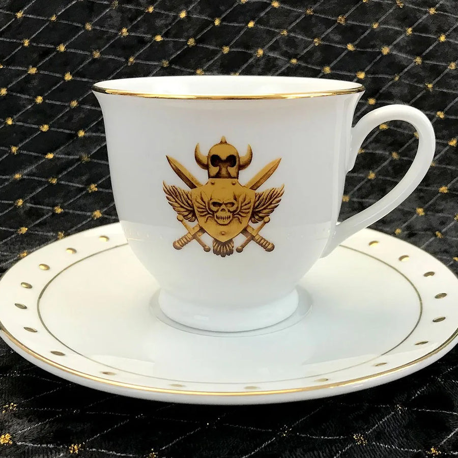 Castle Grayskull Crest Porcelain Cup & Saucer Set – Factory Entertainment – ActionFigure Brasil