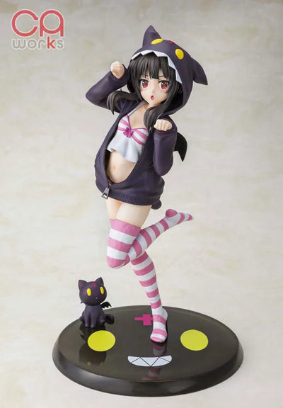 CAworks Anime "KonoSuba" Megumin Hood Look Chomusuke ver. Special Package Edition Figureㅤ – Kadokawa – ActionFigureBrasil