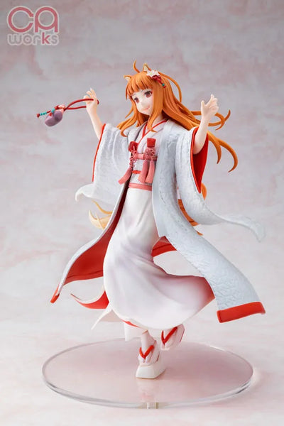 CAworks "Spice and Wolf" Holo Shiromuku ver. Special Package Edition 1/7ㅤ – Kadokawa – ActionFigureBrasil — ângulo diferente