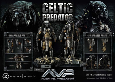 Celtic Predator - LIMITED EDITION: TBD (Standard Version) – Prime 1 Studio – ActionFigure Brasil — com base expositora