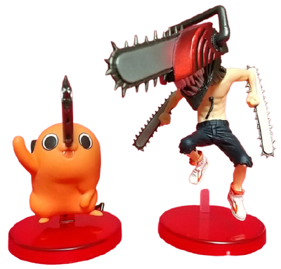 Chainsaw Man - Pochita and Denji - Weekly Shonen Jump World Collectable Figure - World Collectable Figure (Bandai Spirits)ㅤ – Bandai Spirits – ActionFigureBrasil