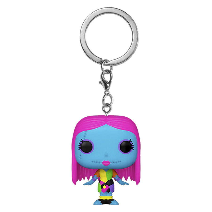 CHAVEIRO FUNKO POCKET POP KEYCHAIN DISNEY THE NIGHTMARE BEFORE CHRISTMAS BLACKLIGHT - SALLY