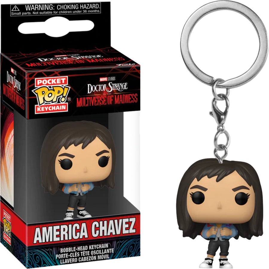 CHAVEIRO FUNKO POCKET POP KEYCHAIN MARVEL DOCTOR STRANGE IN THE MULTIVERSE OF MADNESS 2 - AMERICA CHAVEZ