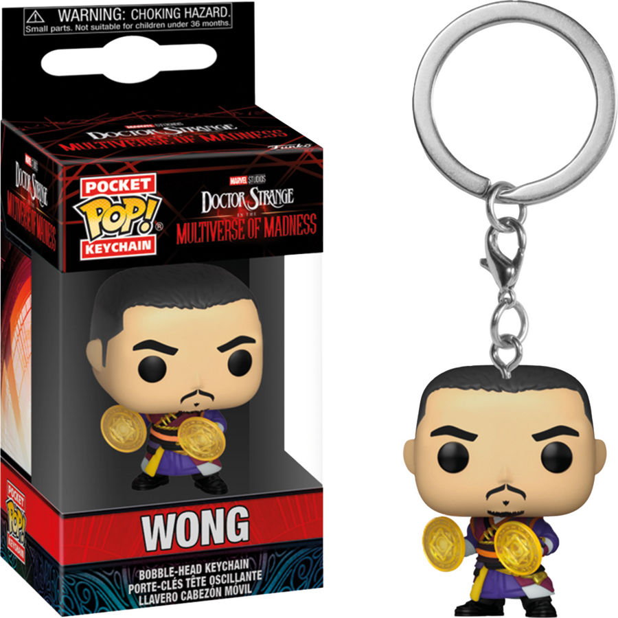 CHAVEIRO FUNKO POCKET POP KEYCHAIN MARVEL DOCTOR STRANGE IN THE MULTIVERSE OF MADNESS - WONG BRINDE