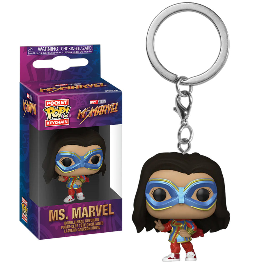CHAVEIRO FUNKO POCKET POP KEYCHAIN MARVEL - MS MARVEL BRINDE