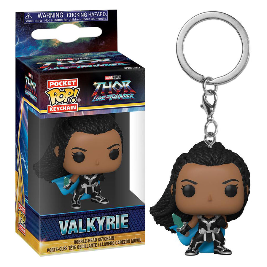 CHAVEIRO FUNKO POCKET POP KEYCHAIN MARVEL THOR LOVE AND THUNDER - VALKYRIE BRINDE